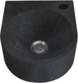 HANDENWASSER LUNA PLUS MET OPHANGING+KREPINE L25D28H10 BLAUWE STEEN KRAANGAT RECHTS