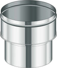 Inox enkelwandig aansluitstuk naar buis CONDENSOR POUJOULAT 200MM