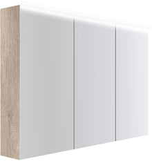 Spiegelkast COFFEE 3 deuren 1200MM 4250K eiken Decor flanel
