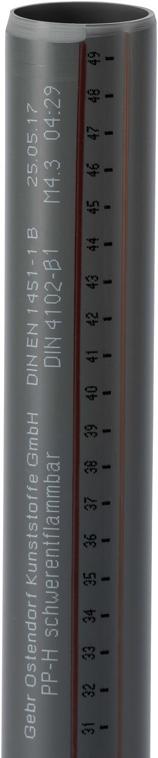 Buis 40MM 5M P lengte glad Pp HT-Safe Ostendorf, buizen — SKU DESCO-160641
