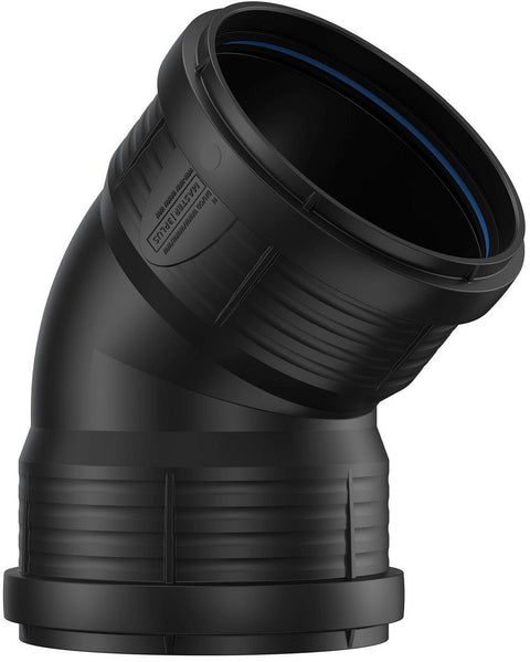 ELLEBOOG PP 45°.FF 110MM ZWART