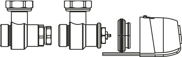 VANNE À 2 VOIES AVEC MOTEUR POUR VENTILO CONVECTEUR AQUAREA FAL PANASONIC