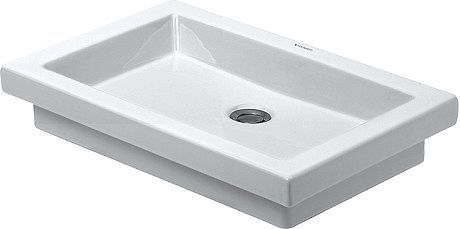 LAVABO 2ND FLOOR DURAVIT 58CM Z.KR.GAT WIT