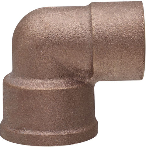 Messing elleboog 22MM - 3/4"F