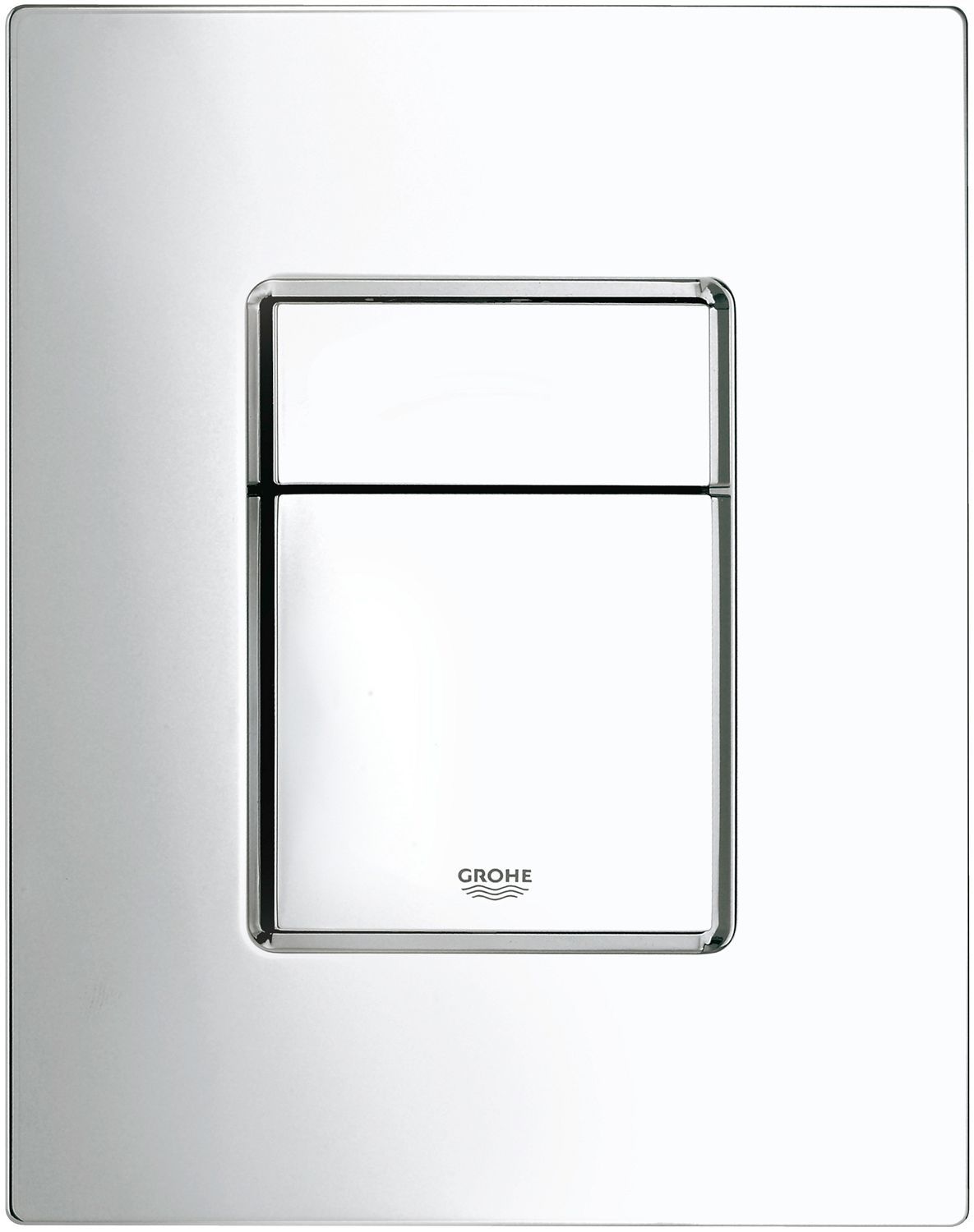 Duwplaat 2-TOETS Skate Cosmo Grohe chroom, inbouwreservoirs — SKU DESCO-140916