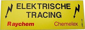 Waarschuwingsetiket LAB-I-23 "elektrische tracing"