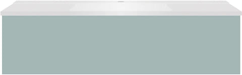 ONDERBOUW COFFEE 1 LADE 120 IJSBLAUW ZACHT MAT+WASTAFEL MAT WIT