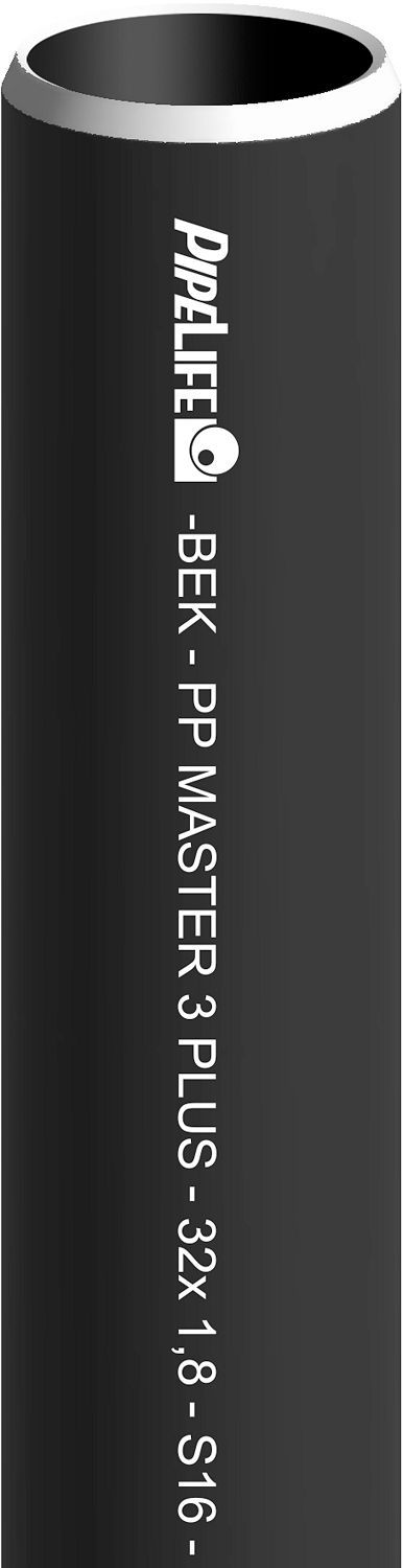 TUBE PP 32MM NOIR LONGUEUR 3M