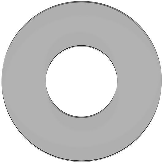 Rozet vola chroom 60MM - gat 30 mm