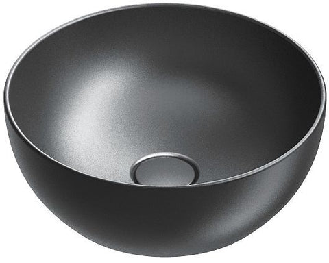 OPBOUWLAVABO GREEN CATALANO CATAGLAZE+ DIAMETER 40 H15 ZONDER OVERLOOP MAT ZWART