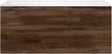 SOUS MEUBLE COFFEE 4 TIROIRS 140 NOYER VELOURS+LAVABO GAUCHE EN MARBRE SYNTHETIQUE BLANC MAT