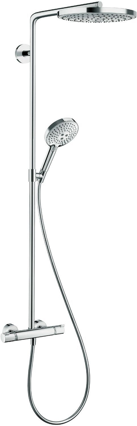 Douchezuil+thermostaat Raindance Select S240 2JET HG wit-chroom