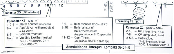 STICKER AANSL.BEDRADING KOMPAKT SOLO