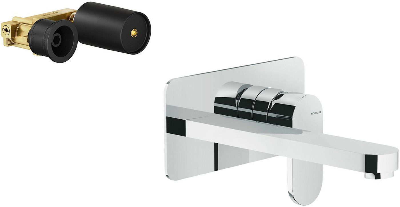 1GREEP Mengkraan lavabo muur up nobili 200MM chroom