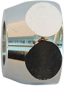 KOPPELING SCHELL 3/8"F-10MM KLEM CHROOM