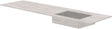 TABLET KERAMISCH MARMER PURO LAVABO S RECHTS B180 H1,2 ZONDER KRAANGAT TRAVERTIN NEW