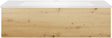 SOUS MEUBLE COFFEE 1 TIROIR 100 CHENE DECOR URBAN+LAVABO EN MARBRE SYNTHETIQUE BLANC