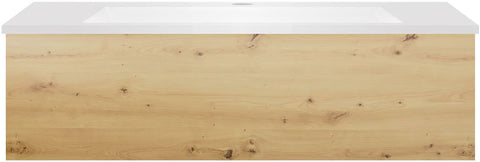 Onderbouw COFFEE 1 lade 100EIKEN Decor urban+wastafel kunstmarmer wit, badkamermeubelen — SKU DESCO-191876