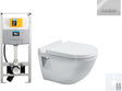WALLFIX OLI WC SUSPENDU STARCK 3 DURAVIT GLAM BRILLANT CHROME