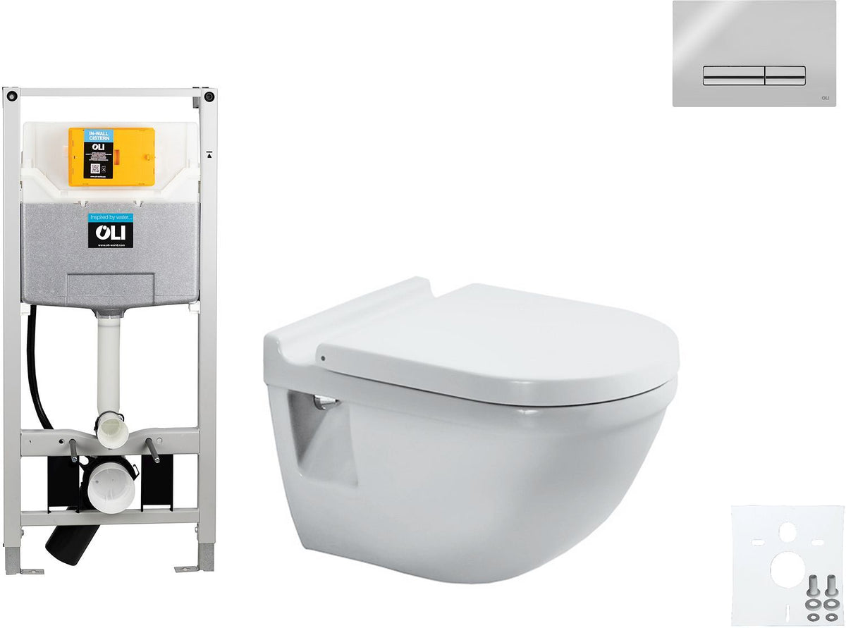 WALLFIX OLI HANGWC STARCK 3 DURAVIT GLAM BLINKEND CHROOM