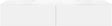 Onderbouw COFFEE 2 lades 160 duo mat wit +dubbele wastafel wit