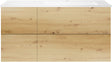 SOUS MEUBLE COFFEE 4 TIROIRS 120 CHENE URBAN+LAVABO DROITE EN MARBRE SYNTHETIQUE BLANC