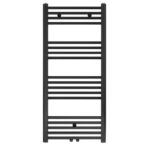 Belrad handdoekdroger - links-rechts/middenaansluiting - 458 watt - 1200X400CM - mat zwart, handdoekradiatoren — SKU MB-15771-19298, EAN 5404029154976