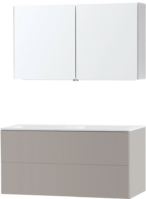 MEUBEL PURO DUO GRIJS 120 SOLID MOLTO SPIEGELKAST