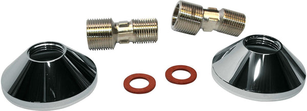 S-koppeling +rozet (2STUKS)KLUDI 3/4"-1/2" chroom