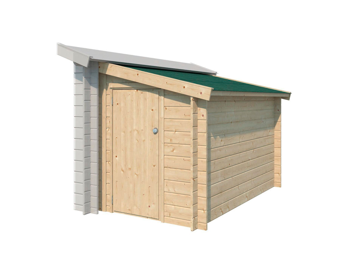 Gardenas aanbouwhuisje 150x265 cm hout roofing