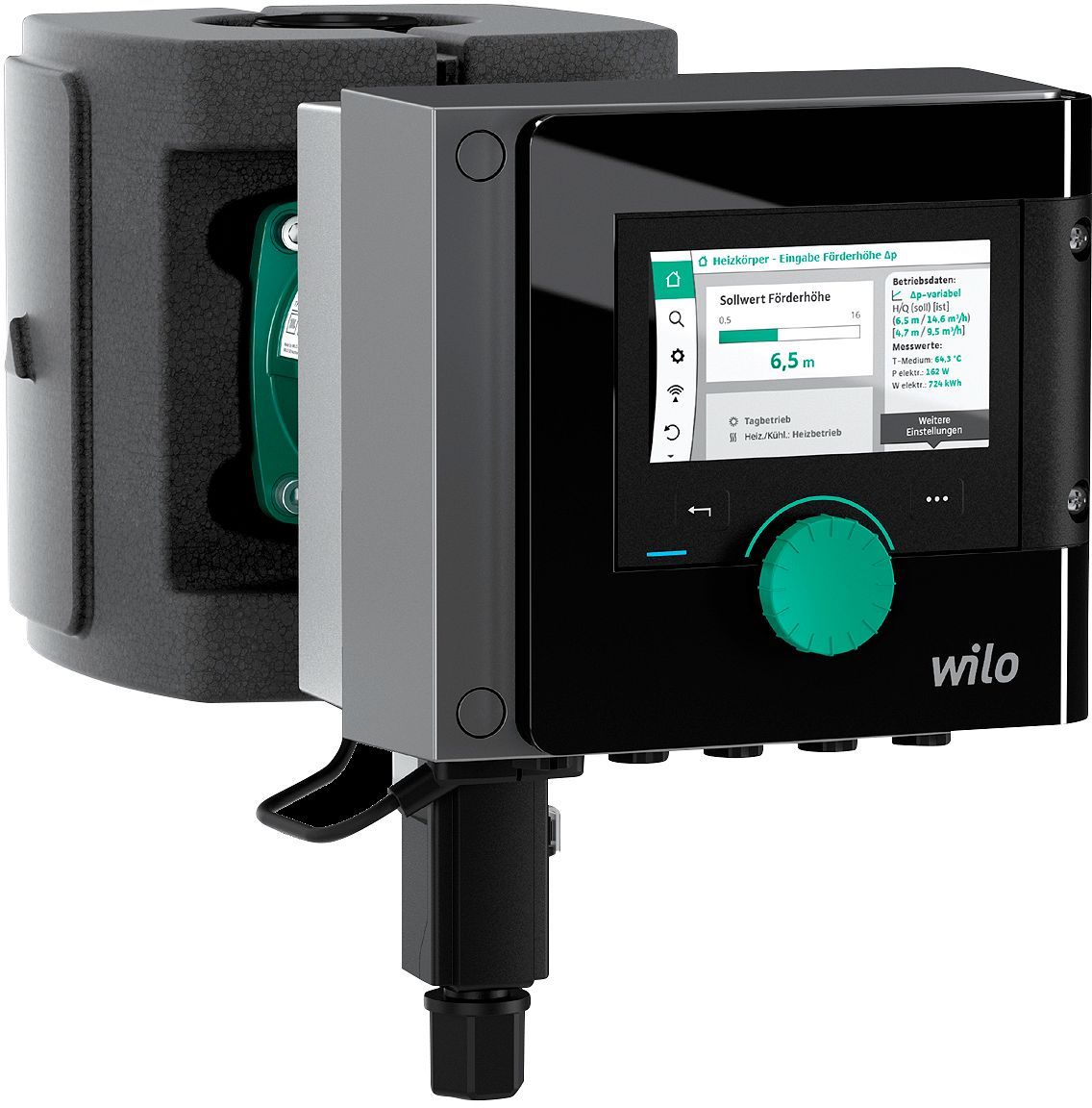Circulator CV stratos Maxo Wilo 25/0,5-8 PN10 L180 230V zonder temperatuursensor