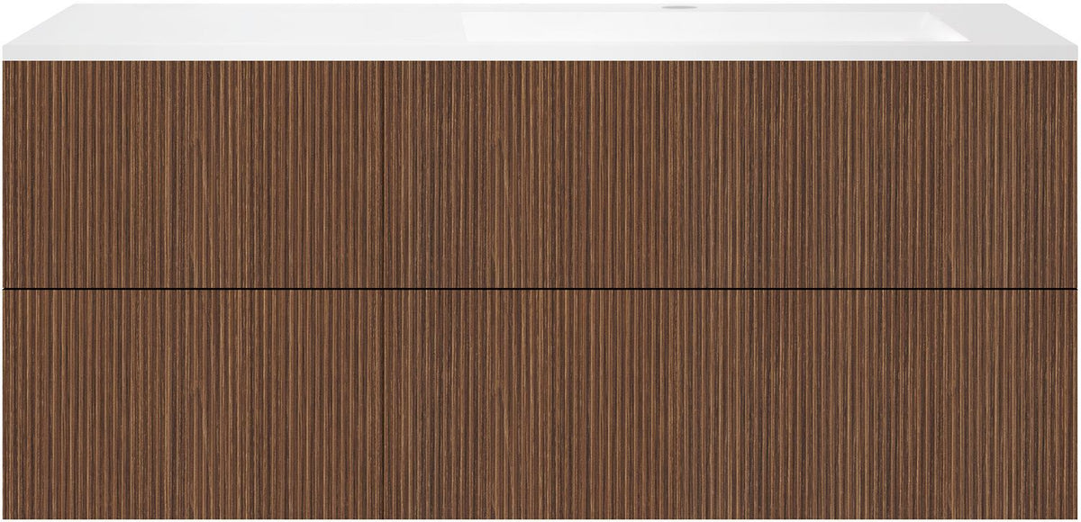 ONDERBOUW COFFEE 4 LADES 140 NOTELAAR  SMARTLINE+WASTAFEL RECHTS KUNSTMARMER WIT