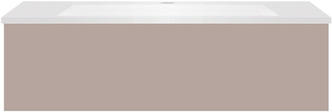 Onderbouw COFFEE 1 lade 100BASALTGRIJS mat+wastafel kunstmarmer mat wit, badkamermeubelen — SKU DESCO-191884