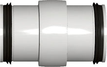 Dubbel koppelstuk Pp mm 40MM wit