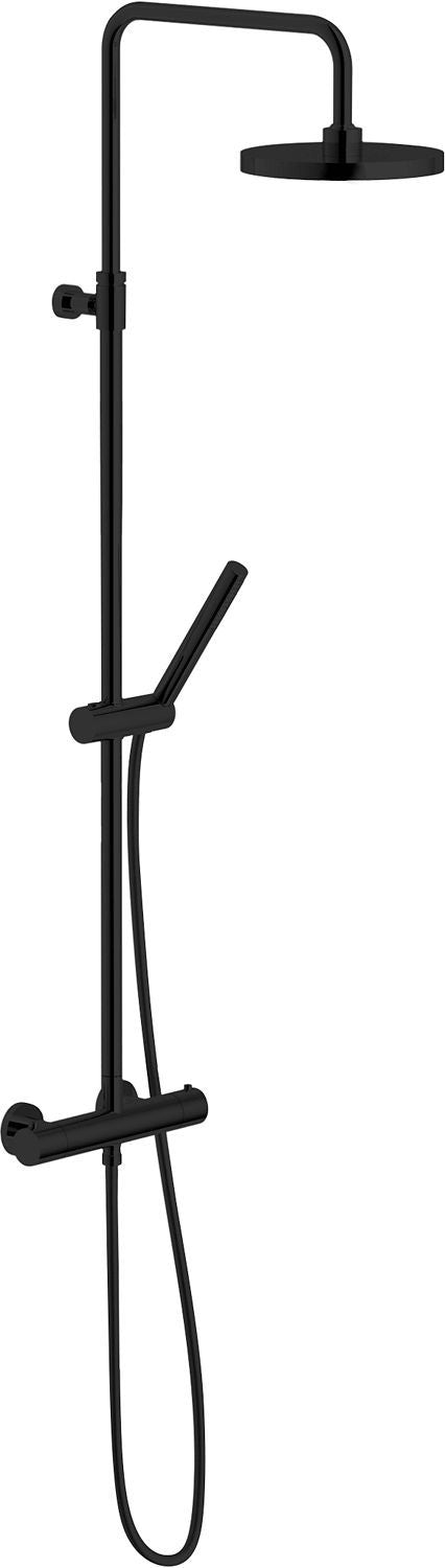 COLONNE DE DOUCHE+THERMOSTAT LIVE ECO 9L/M NOIR MAT