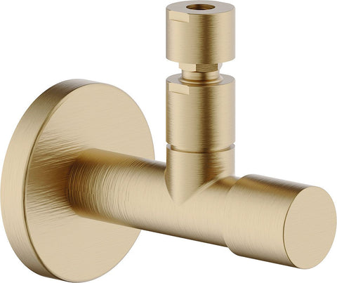 Design hoekstopkraan nobili 1/2" Miele geborsteld, koppelingen — SKU DESCO-188693