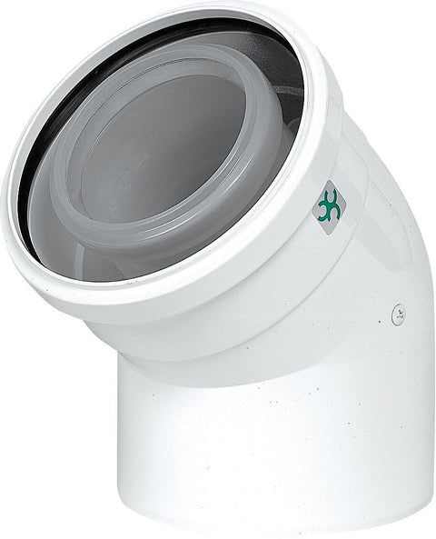 CONCENTRISCHE BOCHT 45° CONDENSATIE UBBINK 80-125MM