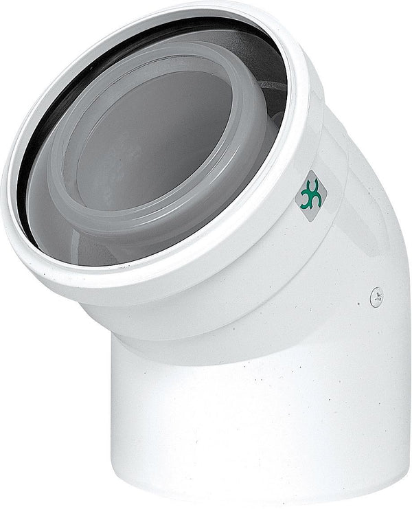 COUDE CONCENTRIQUE 45° CONDENSATION UBBINK 80-125MM