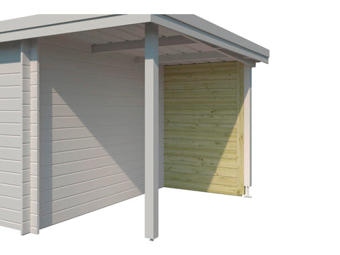 Gardenas achterwand 150cm voor extensie Ervik geïmpregneerd