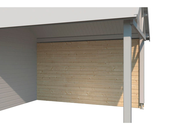 Woodlands paroi arrière 385cm pour extension Birmingham