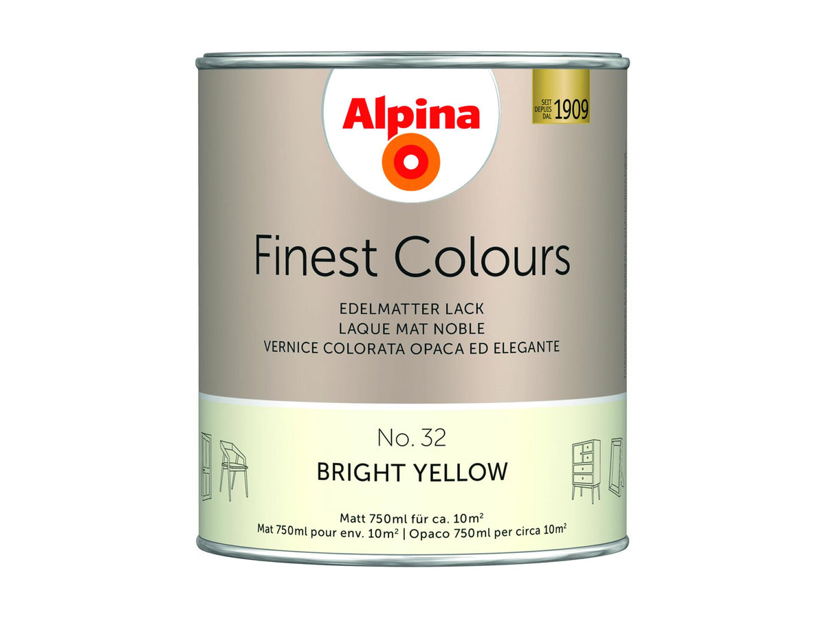 Alpina acryllak Bright Yellow 750ml