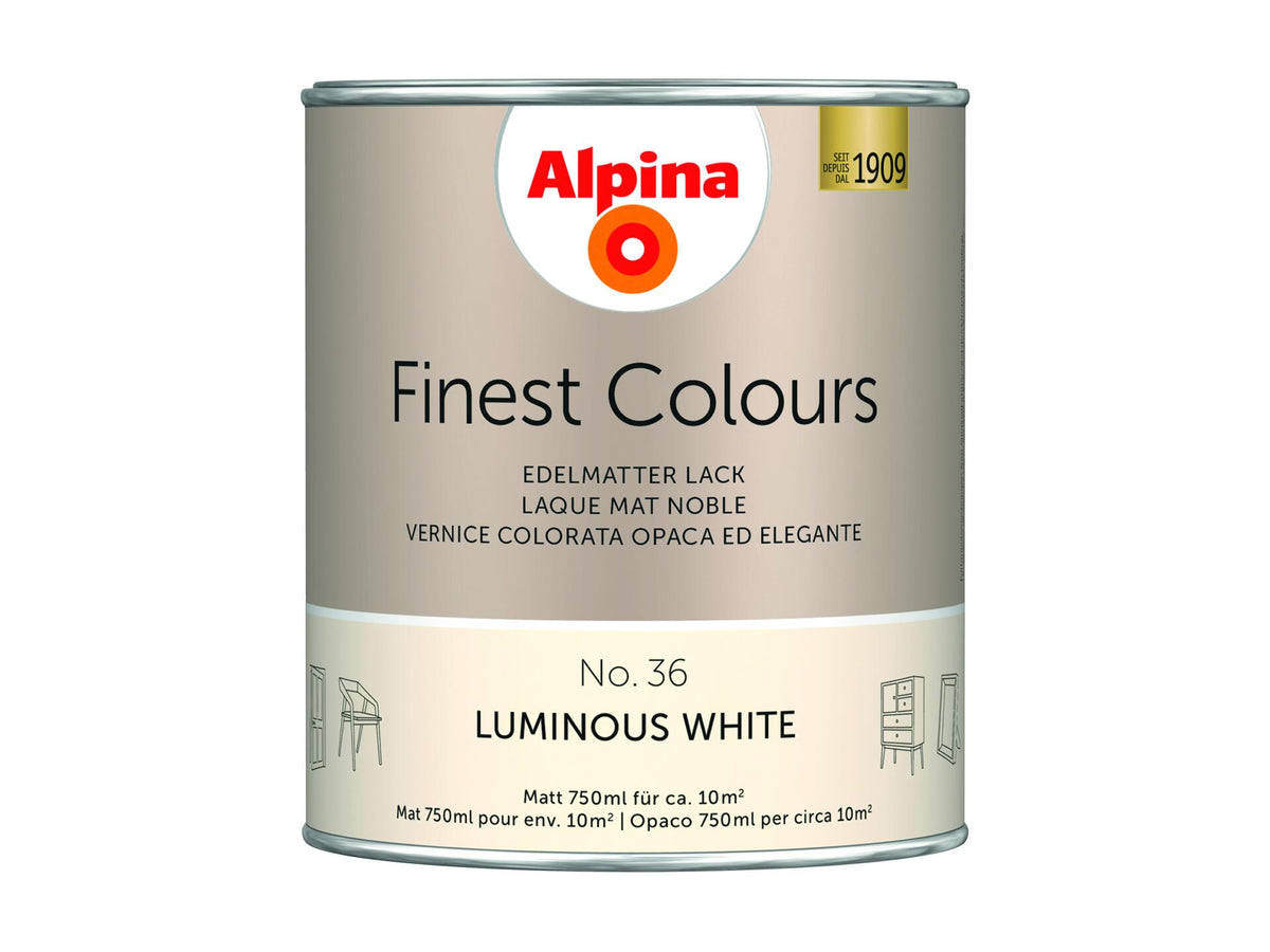 Alpina acryllak Luminous White 750ml