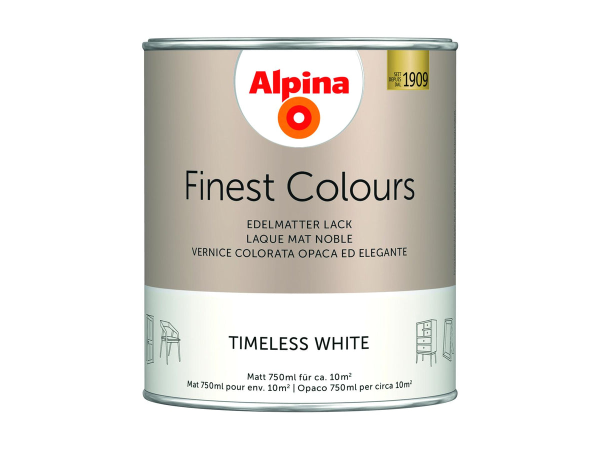 Alpina acryllak Timeless White 750ml