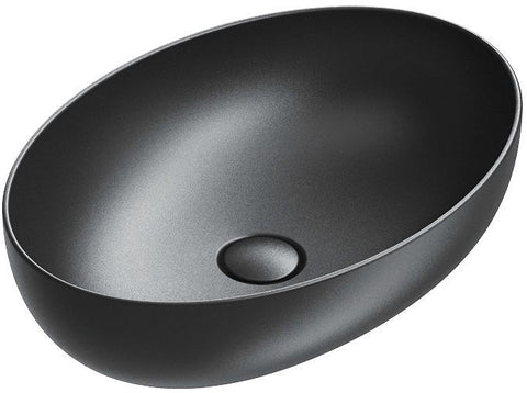 OPBOUWLAVABO SFERA CATALANO CATAGLAZE+ 60X42 H16 ZONDER OVERLOOP MAT ZWART