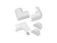 kit adaptateur pour goulotte demi-cercle 50x25 mm blanc 5 pièces