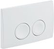 Duwplaat 2-TOETS DELTA25 rond voor Duofix Basic Geberit wit