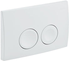 Duwplaat 2-TOETS DELTA25 rond voor Duofix Basic Geberit wit
