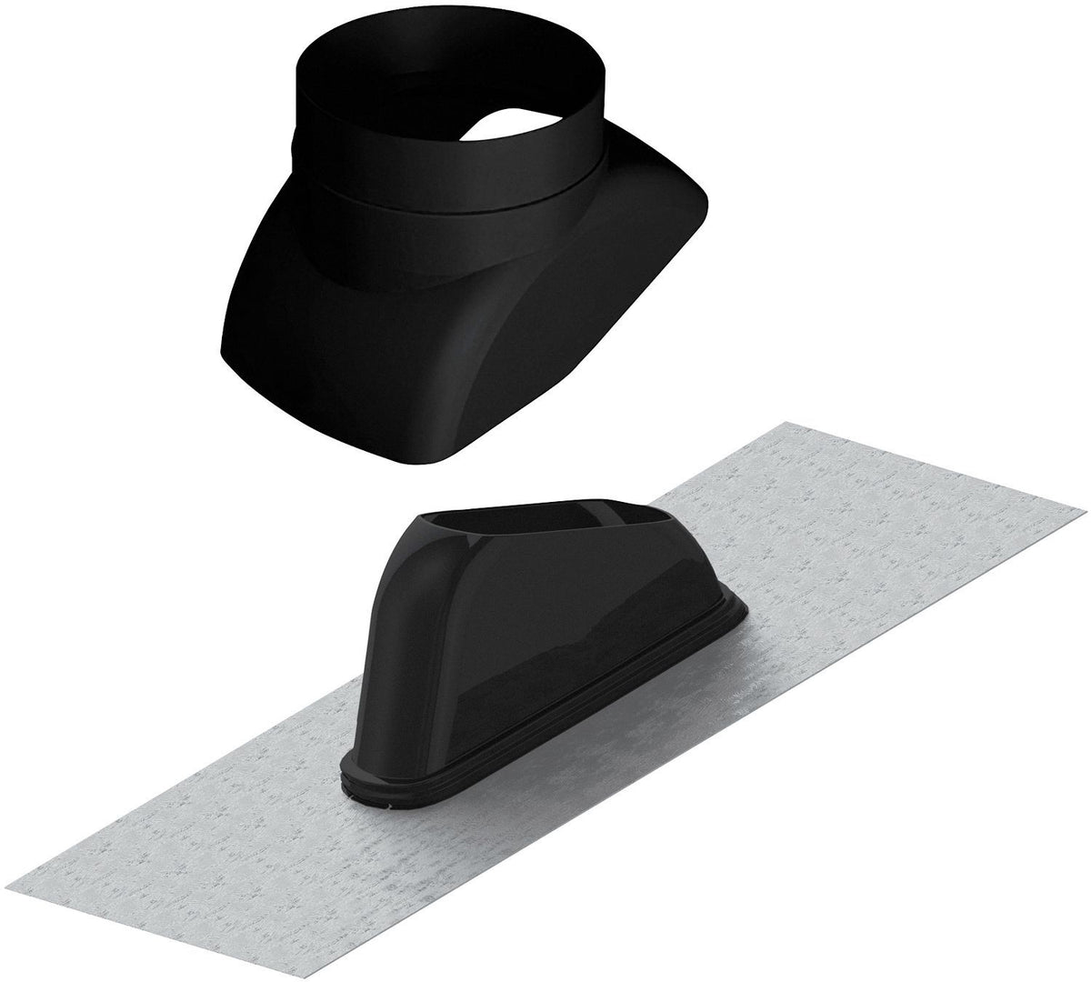 Universele loodslab + glijschaal voor ventilatie 160 tot 200MM 25-55°
