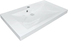 Tablet kunstmarmer cita 80X40,6 1 lavabo wit