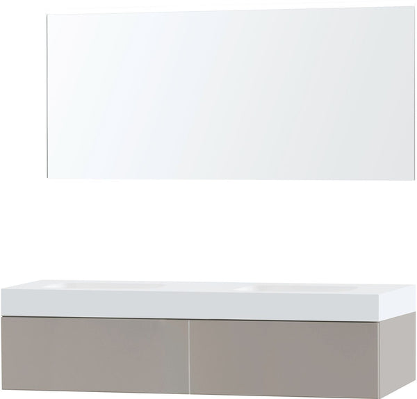 MEUBEL PURO DU0 GRIJS 160 1 LADE SOLID PURO SPIEGEL